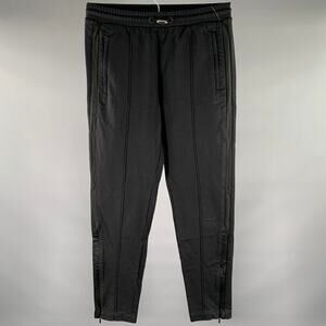MONCLER Size S Black Cotton Pintuck Casual Pants